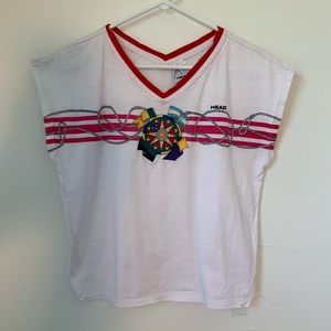 Vintage Head Nautical V Neck Tee